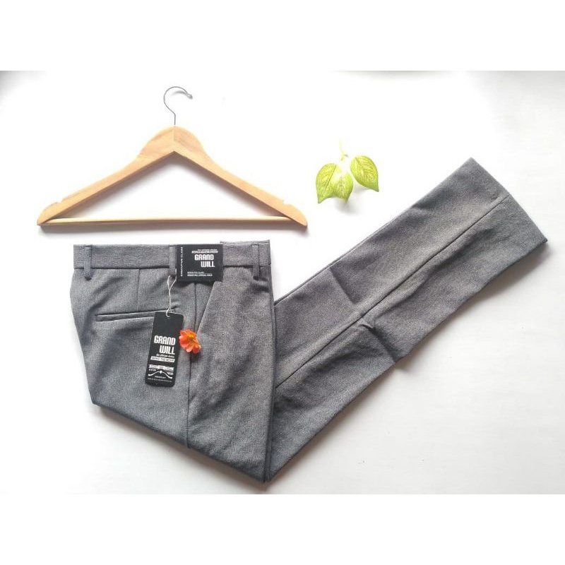 celana pria formal bahan wol