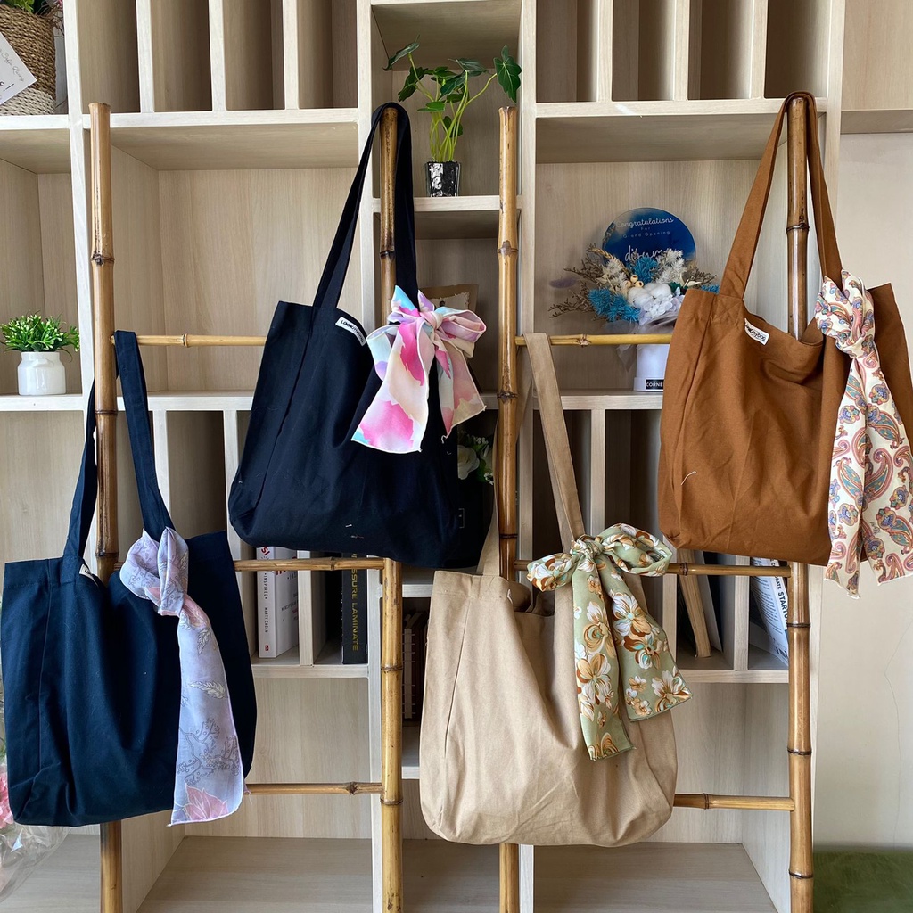 BASIC TOTEBAG TANGERINE — LOOKMYBAG.ID