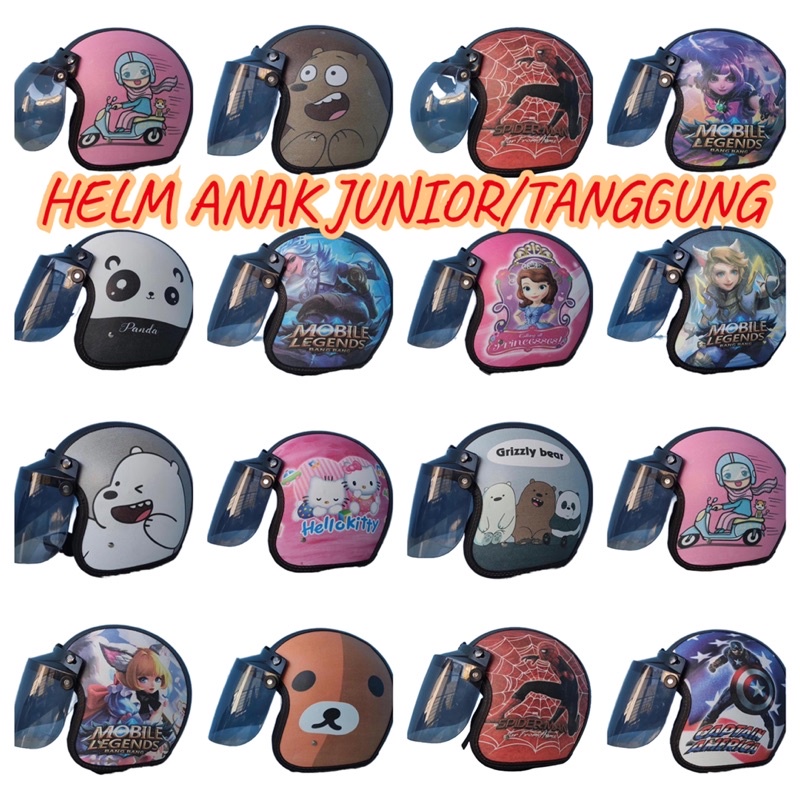 HELM BOGO JUNIOR/HELM ANAK TANGGUNG Usia6-12Th