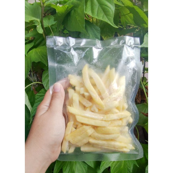 

Kentang Frozen 150gr Kemasan praktis sekali goreng