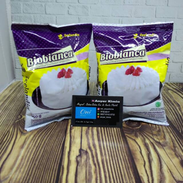 

Biobianca whipped Cream - Tepung pembuat cream @200grm
