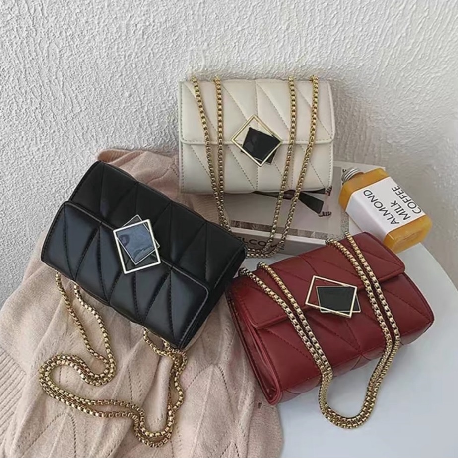 TFT AX316346 R6346 RR (2PCS MUAT 1KG) TAS SELEMPANG IMPORT - TAS WANITA - SLING BAG - TALI RANTAI PREMIUM - TAS BATAM