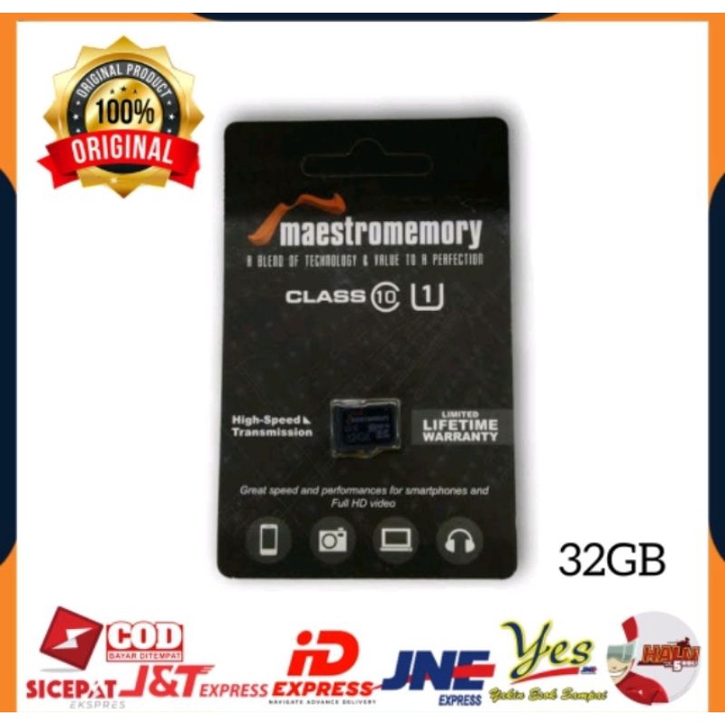Memori/SD Card 32gb class 10