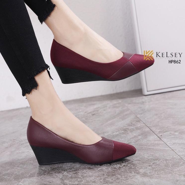 (  kaos kaki ) Sepatu Heels Wanita 5cm Kelsey HP862 4Q4