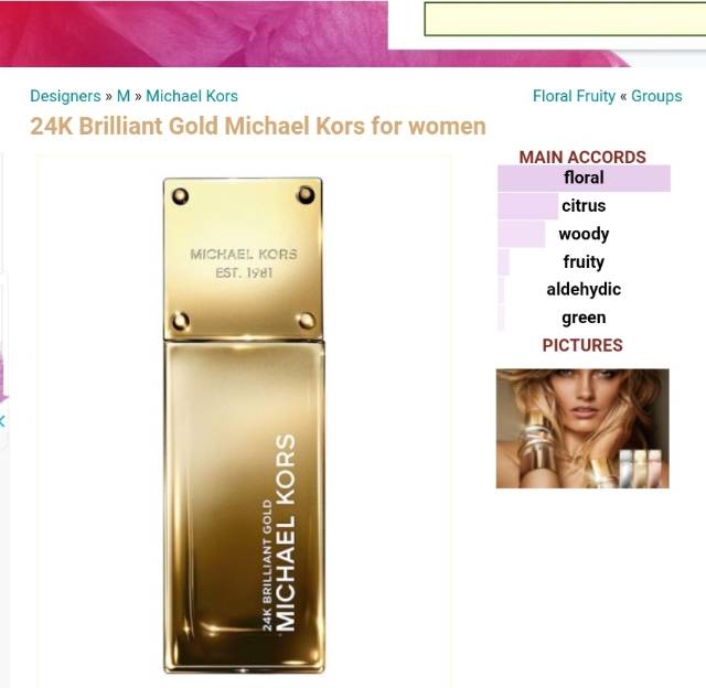 michael kors perfume gold bottle