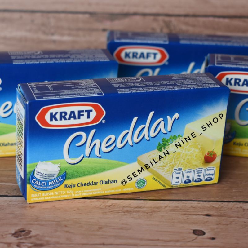 Jual Keju Cheddar KRAFT Cheddar Cheese 165 Gram | Shopee Indonesia