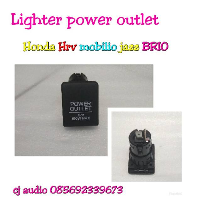 Tutup  cover  lighter charger power outlet Honda hrv brio jazz mobilio brv crv Civic city Original