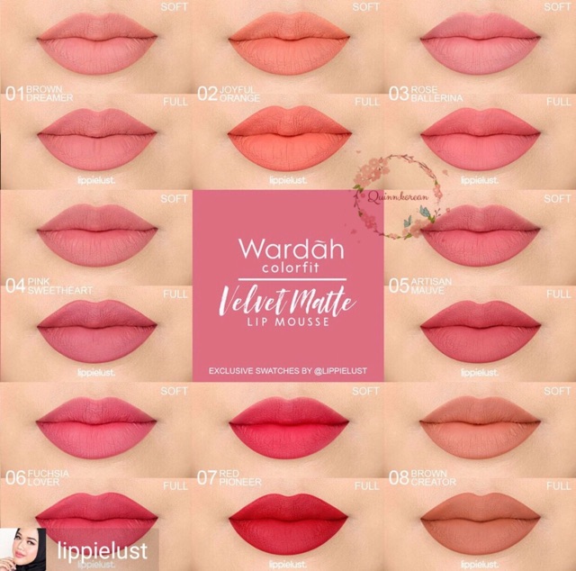 Wardah Colorfit Velvet Matte Lip Mousse