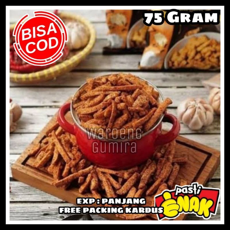 

TERMURAH Snack Kiloan Stik Basreng Pedas Basreng Kriuk Cemilan Jadul Jajanan Pedas 75 Gram