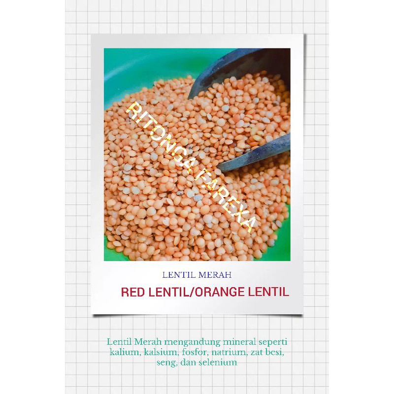 

RED LENTIL/ORANGE LENTIL/LENTIL MERAH