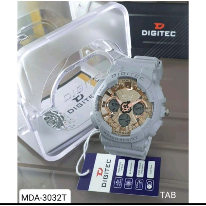 Jam Tangan Wanita Digitec MDA-3032T/MDA 3032 DoubleTime Original
