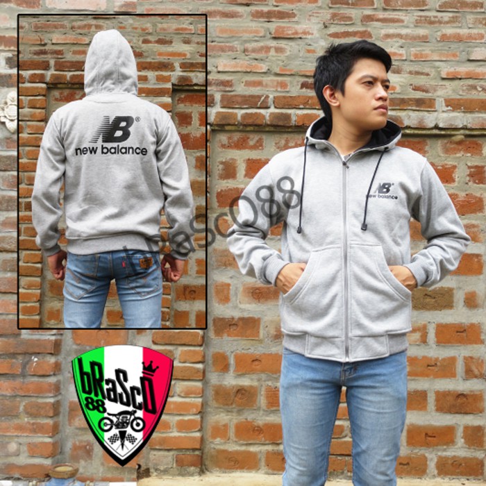 HE489 Jaket Hoodie Sweater Halfzipper NB NEw BAlance Grade ORi Jersey