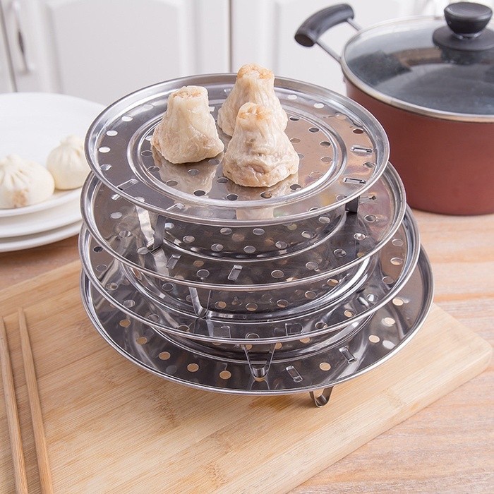 Tatakan Kukusan Alas Panci Kukus Steamer Rack Stainless 22cm