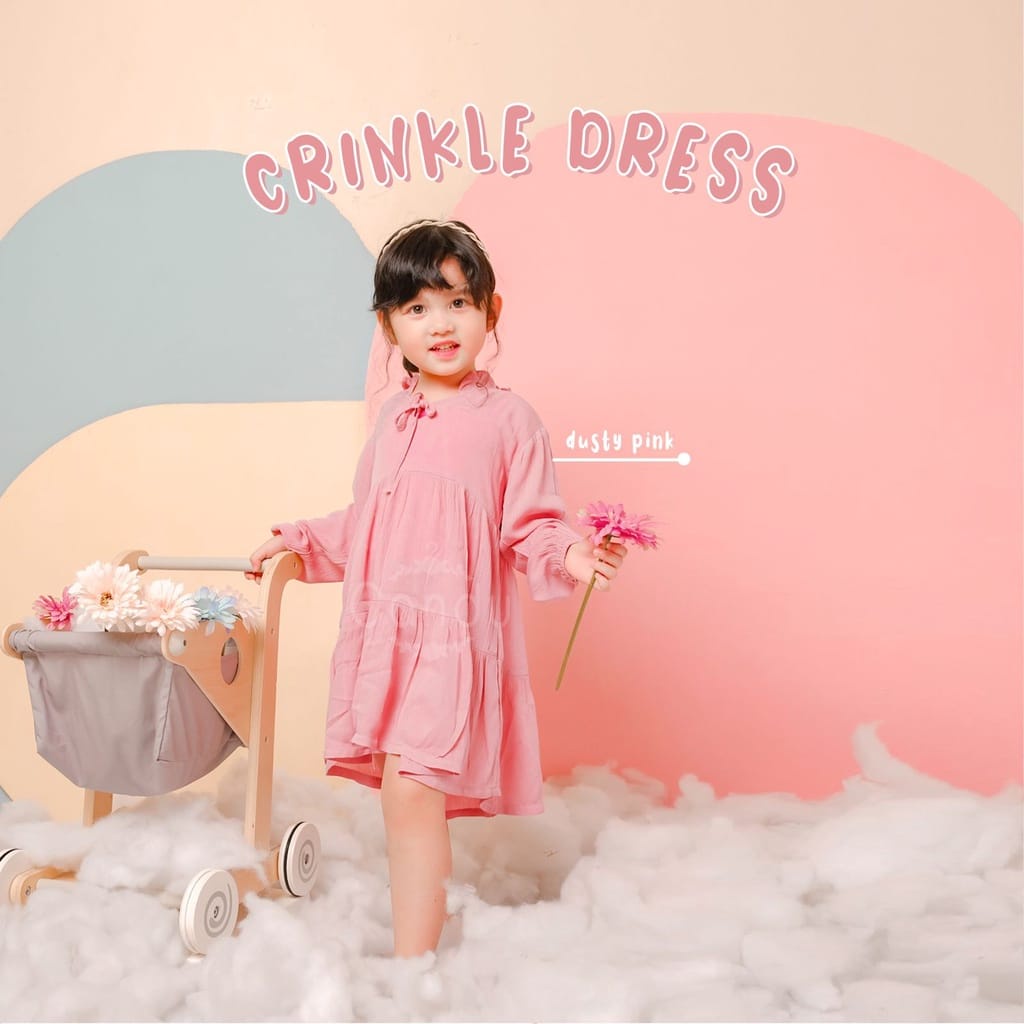 CRINKLE DRESS BY CANDY / TUNIK ANAK