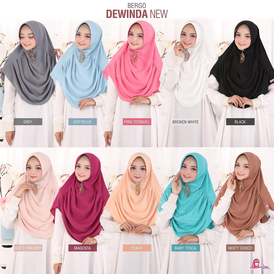 Bergo Dewinda New Miulan / Bergo Miulan / Bergo Terbaru Miulan / Jilbab terbaru / Jilbab Murah Miula