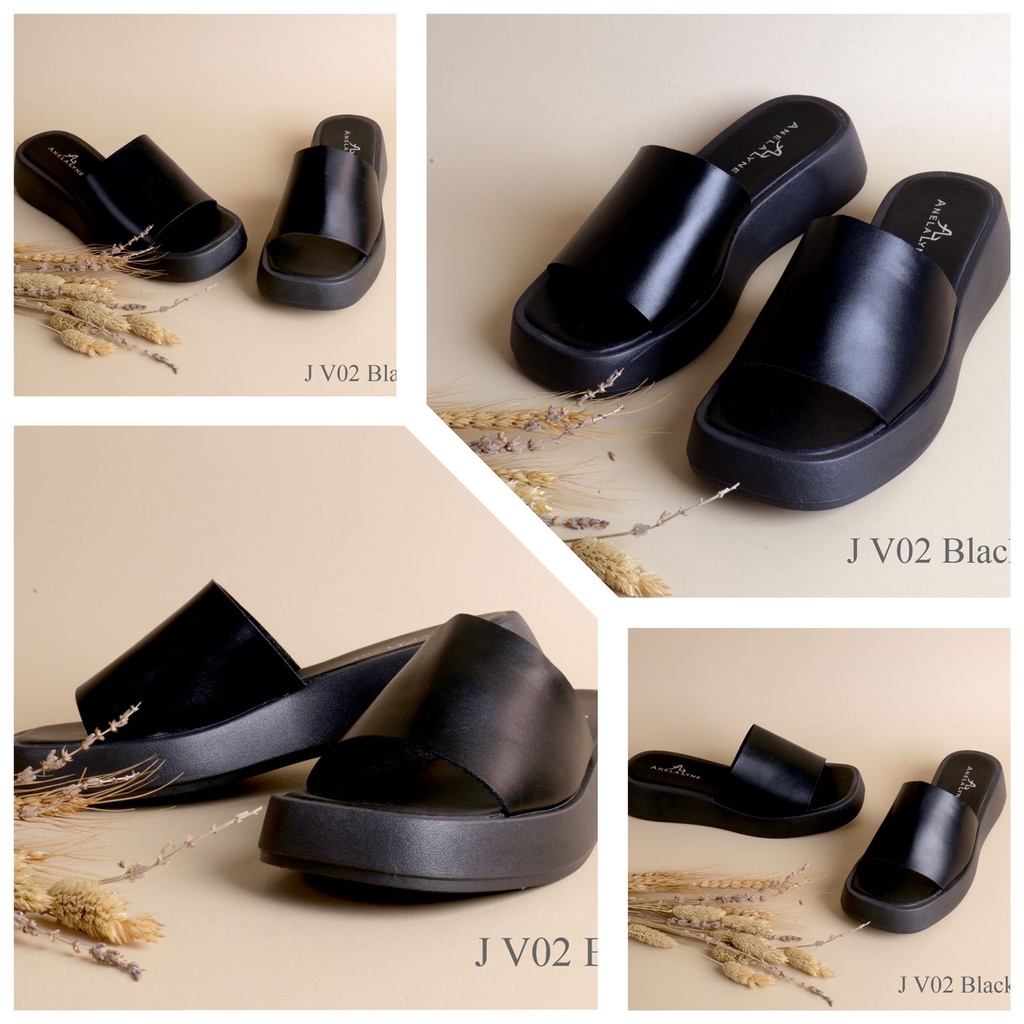 ANELA LYNE WOMEN SANDAL SLOP WEDGES ZAHAR 666 V02 (RESTOCK AGAIN &amp; BESTSELLER !) ORIGINAL