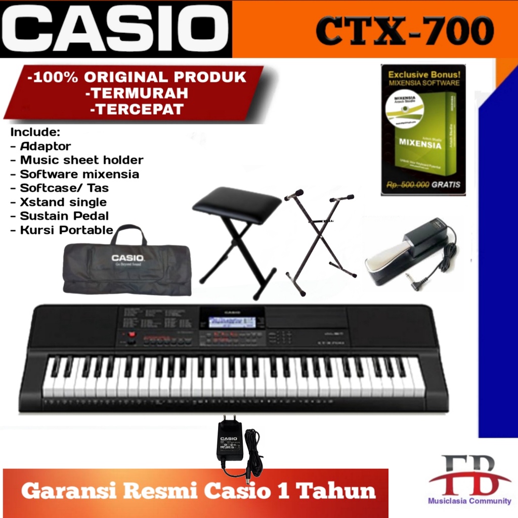 Keyboard Casio CTX 700 / Alat musik Keyboard CT-X 700 / CTX-700 / CTX700 / CT X700 Original