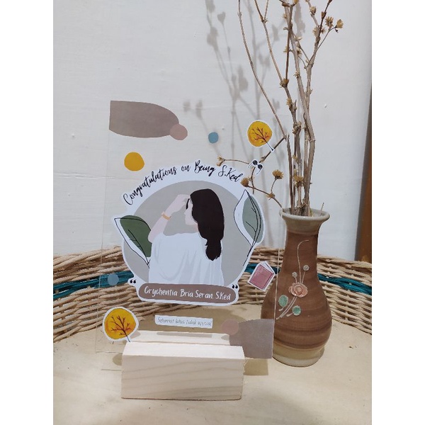 KADO UNIK| HAMPERS BOX Custom AKRILIK Graduation/Wisuda | Hadiah Wisuda | Graduation Gift | Akrilik Wisuda-3