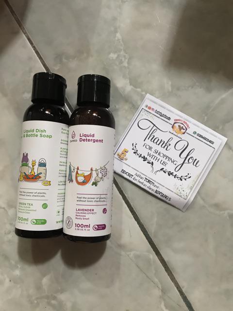 Pureco 100 Ml - Liquid Dish Wash Bottle Soap | Liquid Detergent Sabun Cuci Botol / Pakaian Bayi