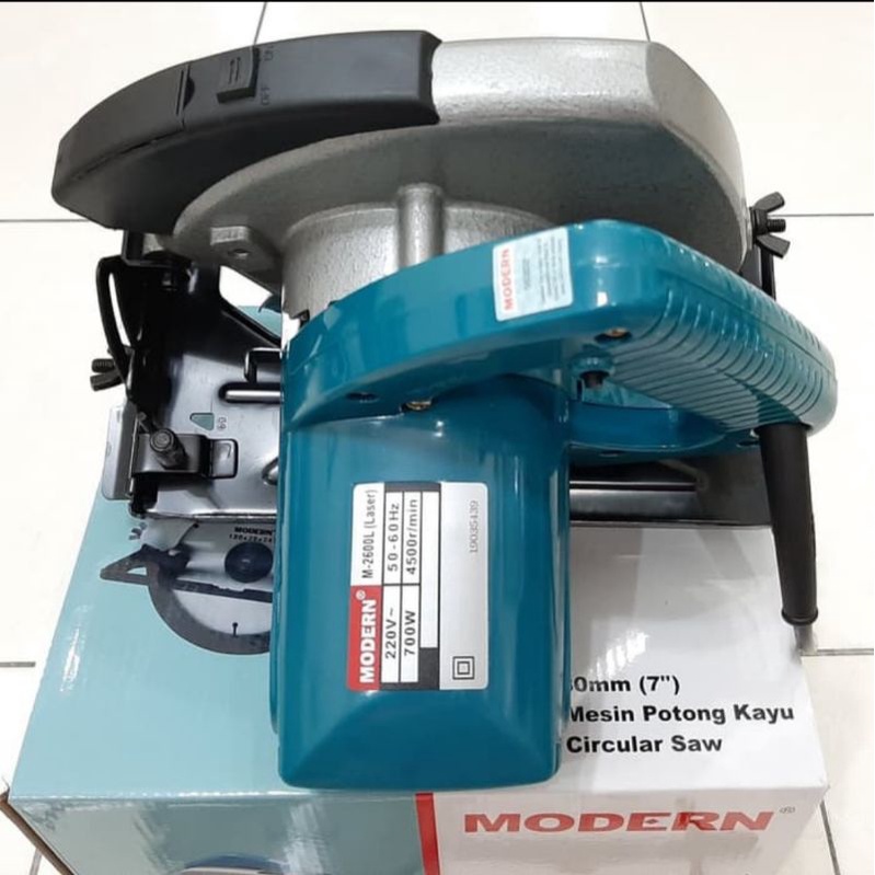 Circular Saw Modern M2600L Laser Mesin Gergaji Potong Kayu 7" - Mesin Circle - Mesin Serkel Modern M