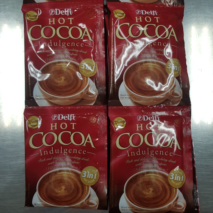 

201nhgg Delfi Hot Cocoa Indulgence Minuman Coklat Bubuk 3In1 Instant Drink Ds201Fs