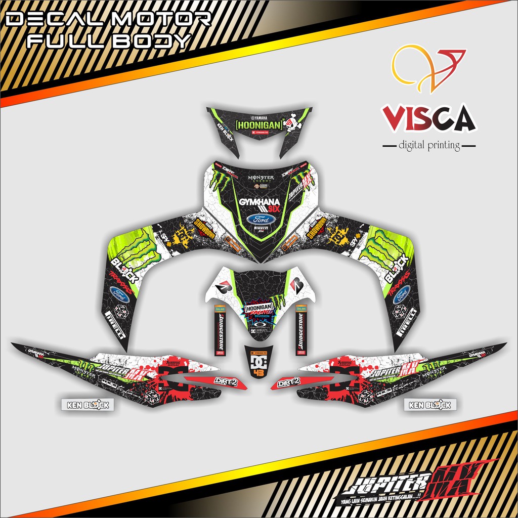 Decal Jupiter Mx Old Stiker Jupiter Mx Old Decal Jupiter Mx Lama Dekal Jupiter Mx Old HC Racing