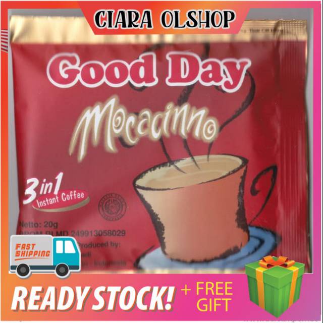 

GOOD DAY MOCCACINO sachet 20 gram Renceng ( ISI 10 )