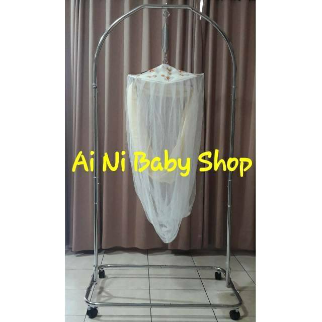 Ayunan Portable Chrome stainless My Dear Kecil Komplit Adjustable / Ayunan Manual MDK Komplit