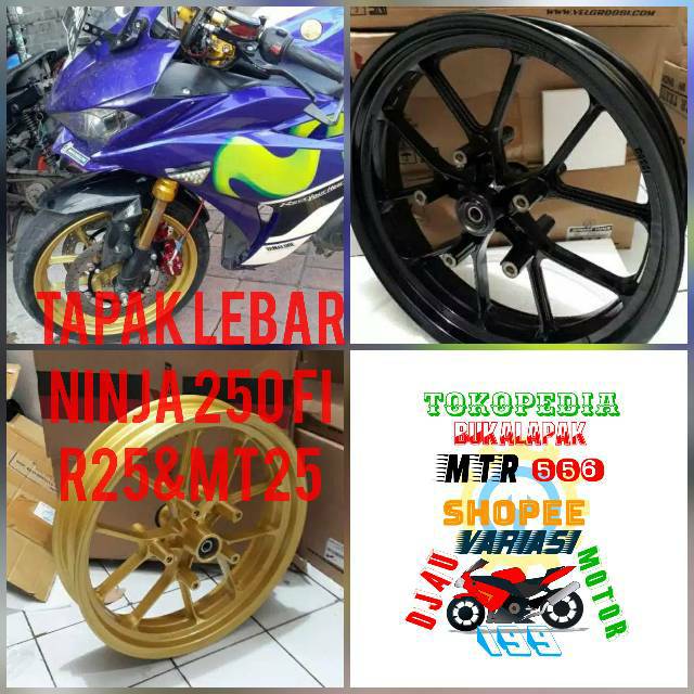VELG DEPAN NINJA 250 FI ninja z250 fi velg mt25 velg r25