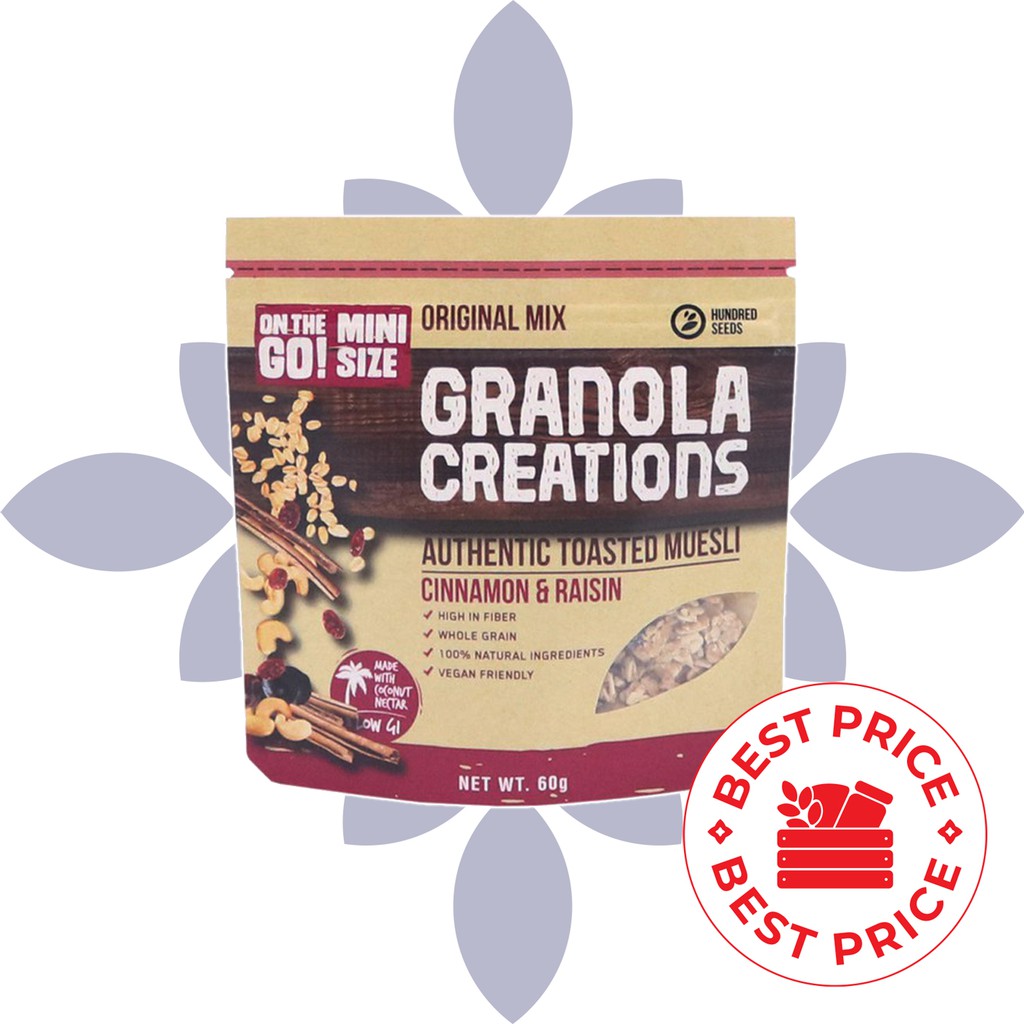 GRANOLA CREATION - CINNAMON RAISIN 60 GR