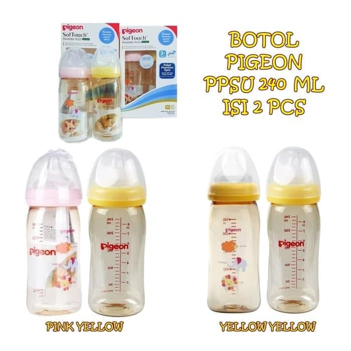 Pigeon Botol Peristaltic Plus PPSU 240 ml Isi 2