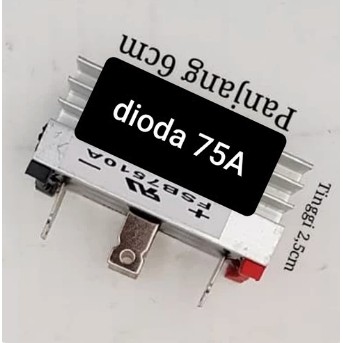 75A dioda diode bridge jembatan meja segi 75a 75a