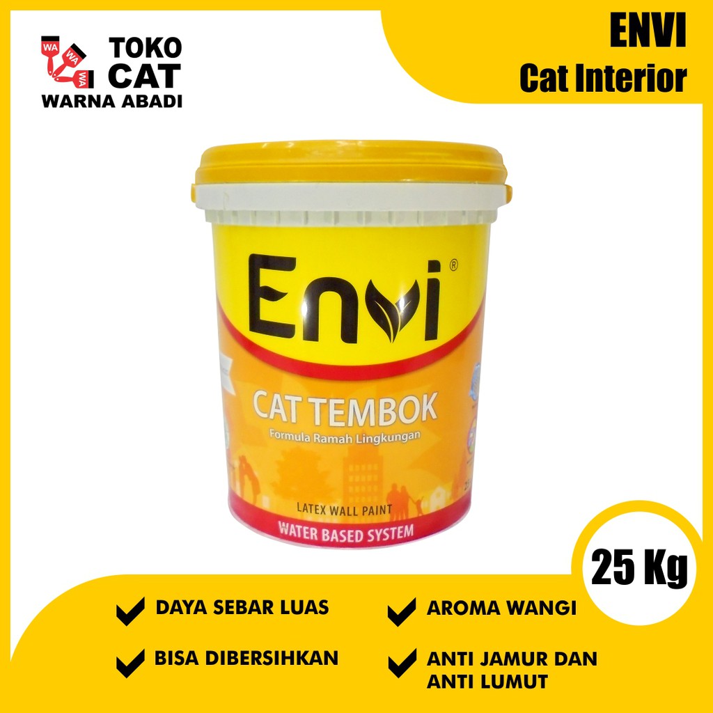Jual CAT TEMBOK ENVI 25KG 845 CAT WANGI Shopee Indonesia