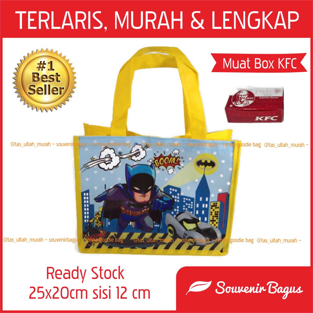 Tas Ultah Batman Murah Tas Souvenir Ulang Tahun Batman Joker Marvel Studio Termurah Jakarta Sale