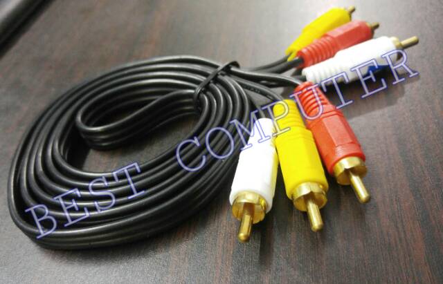 KABEL RCA 3 - RCA 3 PANJANG 1.5M / KABEL AV / KABEL VIDEO