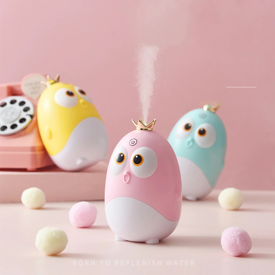 Pelembap udara spray mini humidifier mobil kantor 260ml cute bird