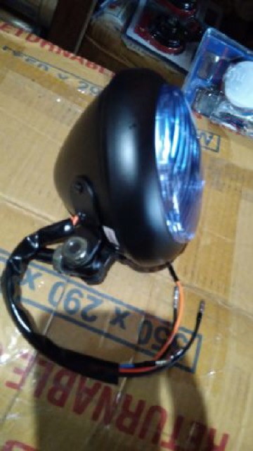 Lampu depan tembak ONS batok hitam