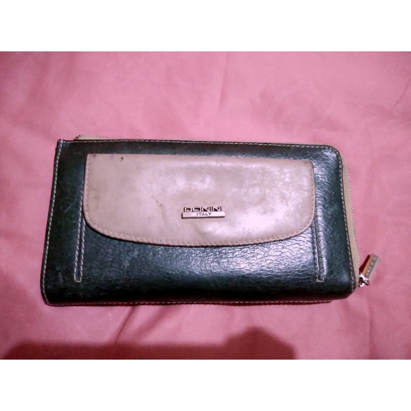 Preloved Dompet Donini Italy ORIGINAL Bahan Kulit Asli
