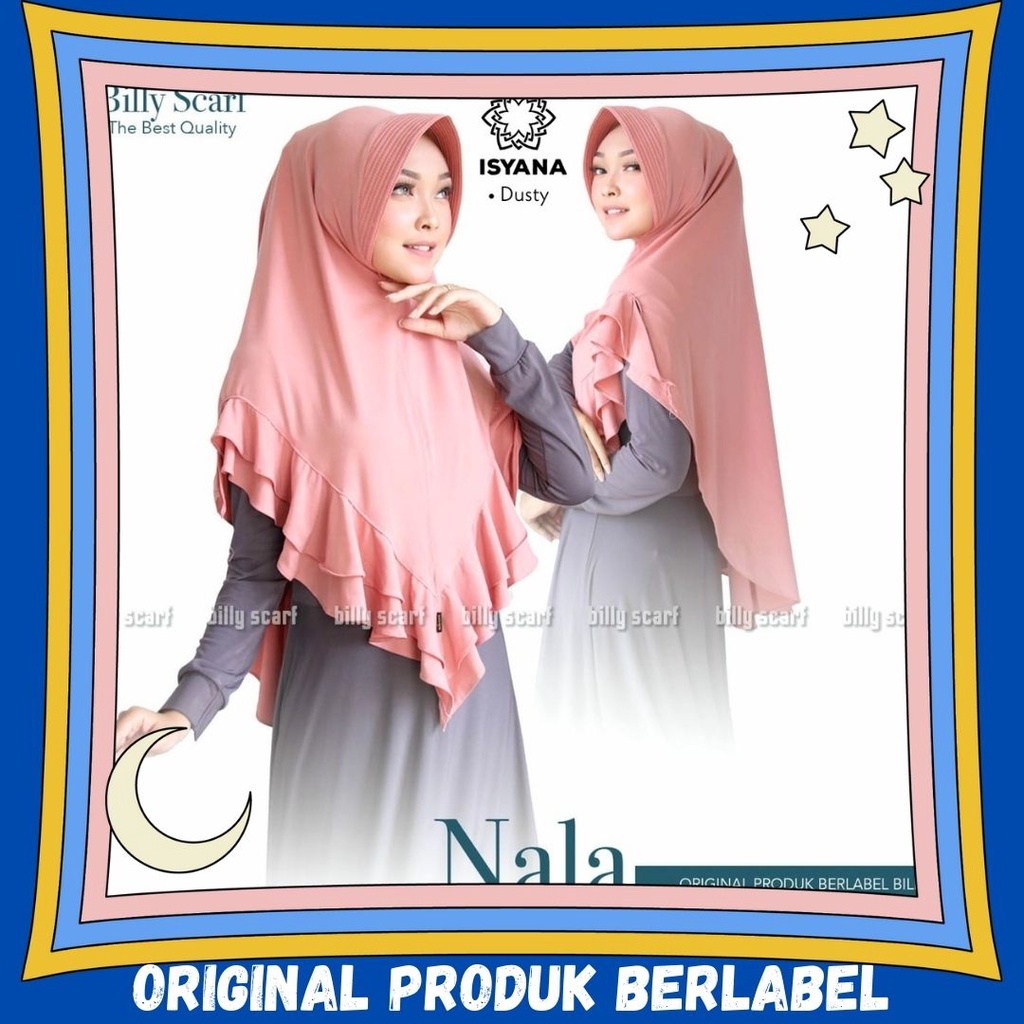 nala hijab jilbab kerudung bergo khimar instan polos syari pet wanita perempuan cewek remaja dewasa 