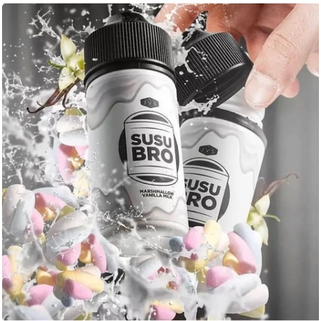 SUSU BRO ORI MARSHMALLOW VANILLA MILK 100 ML 100% ORIGINAL