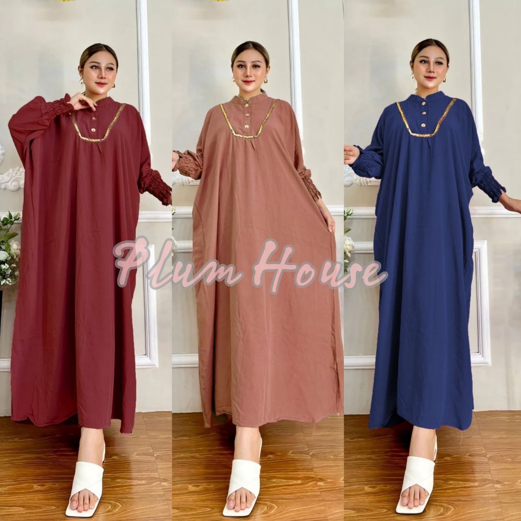 Kaftan Jumb0 - Kaftan Rayon -kaftan Viral -Wanita - Claudya Kaftan Kondangan Size Jumbo