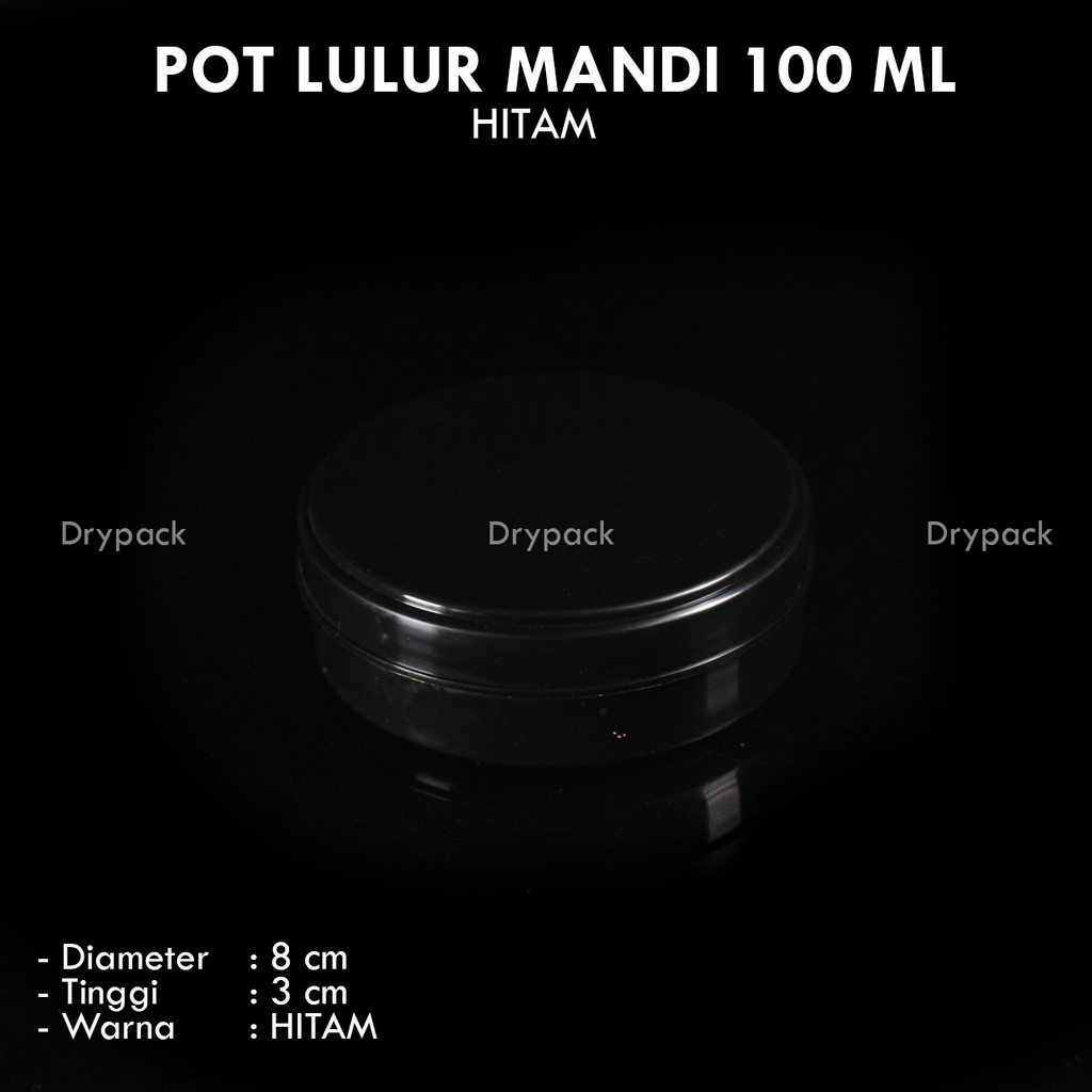 Pot Lulur 100 gr Hitam