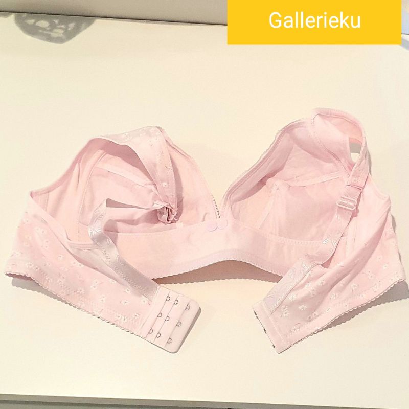TALLY Bra Menyusui Katun Lembut 208 Bra Tanpa Busa dan Kawat Original-4