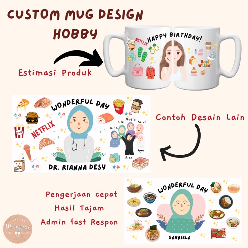 CUSTOM MUG HOBBY | KADO UNIK | KADO MURAH | KADO AESTHETIC | MUG MURAH | KADO MURMER | CUSTOM MUG