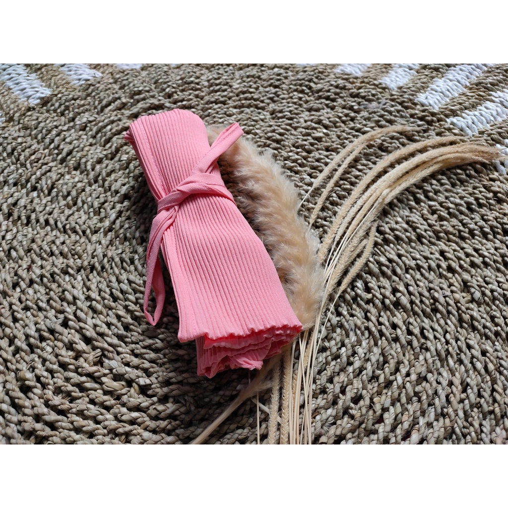 PASHMINA FULL PLISKET ZIPPER RESLETING/ PASHMINA ZIPPER RESLETING DIAMOND BY IZZA-PEACH/SALEM