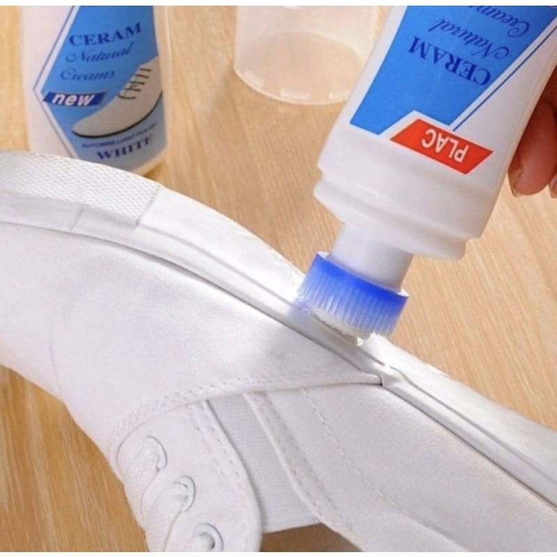 Cairan Pemutih  dan Pembersih Sepatu Putih / Polish Semir Krim Ajaib Penghilang Noda /Shoe Cleaner Sneakers Shoes Remover