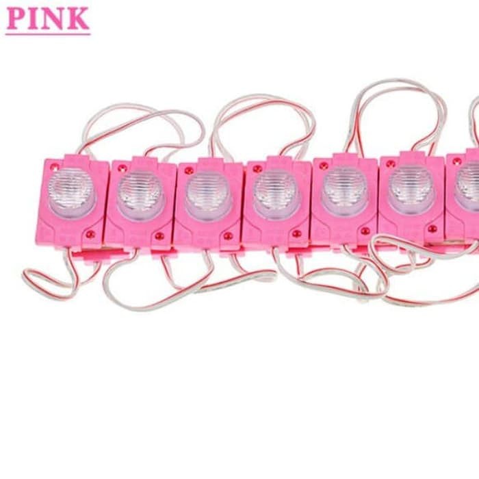 LED Module Batang 12 Volt 12V 1 mata 1.5W lensa waterproof Warna Pink