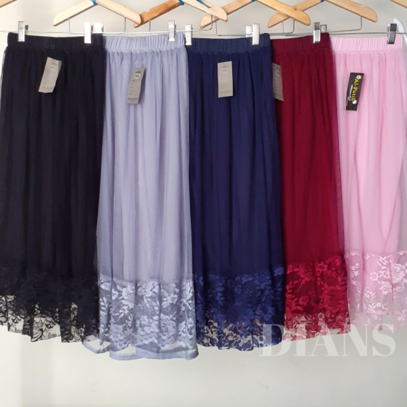 Rok Tutu Anak Tanggung Renda Bawah | maxi skirt