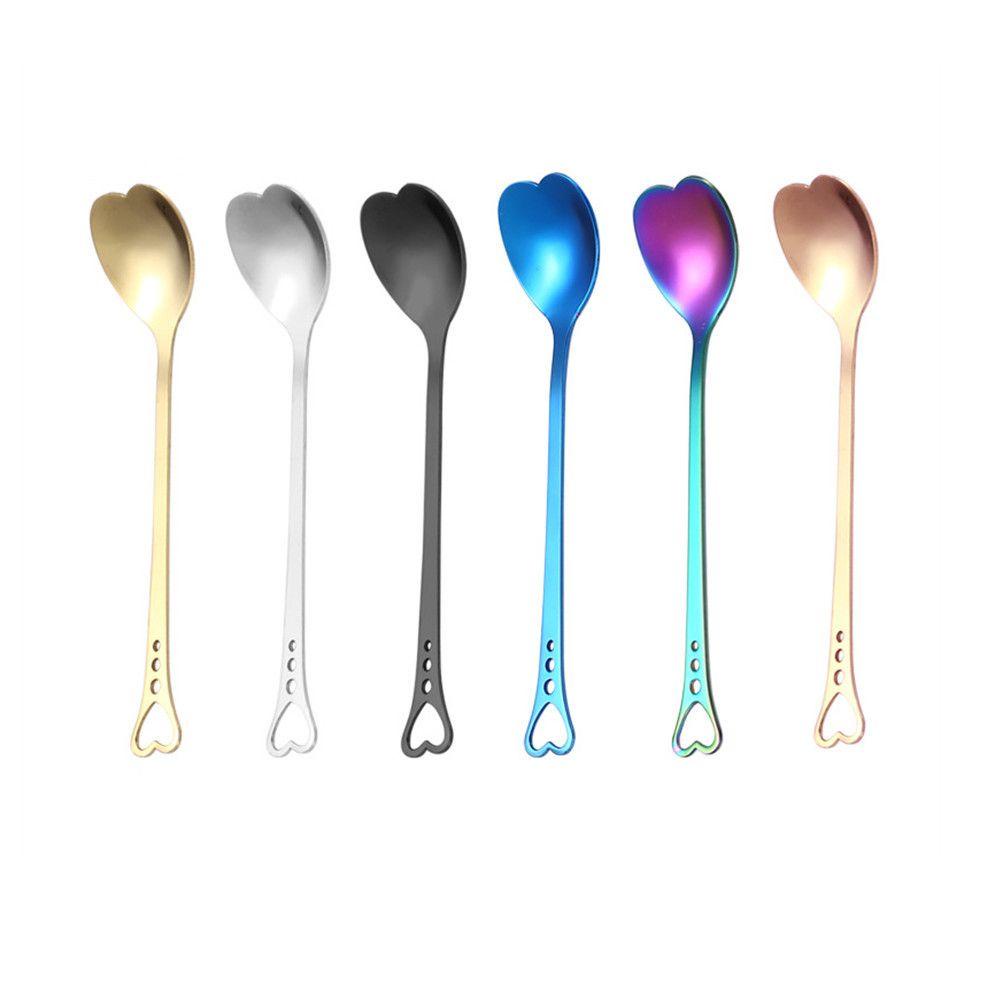 Solighter Sendok Kopi Dapur Kreatif Dessert Spoon Stainless Steel