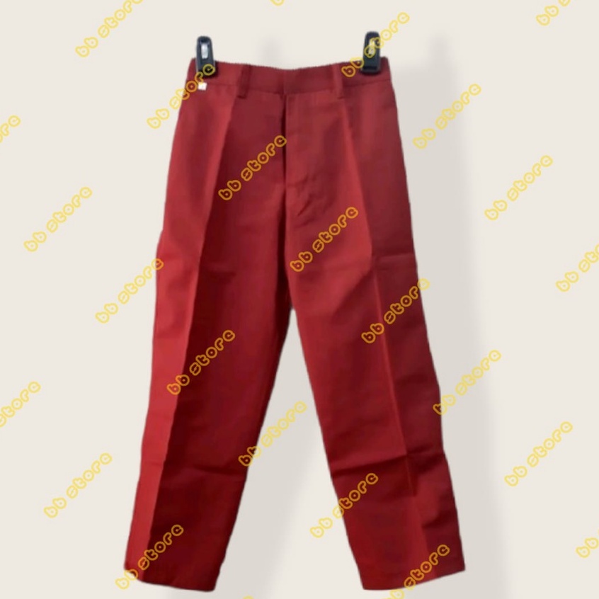 SERAGAM SD CELANA PANJANG MERAH ANAK LAKI-LAKI